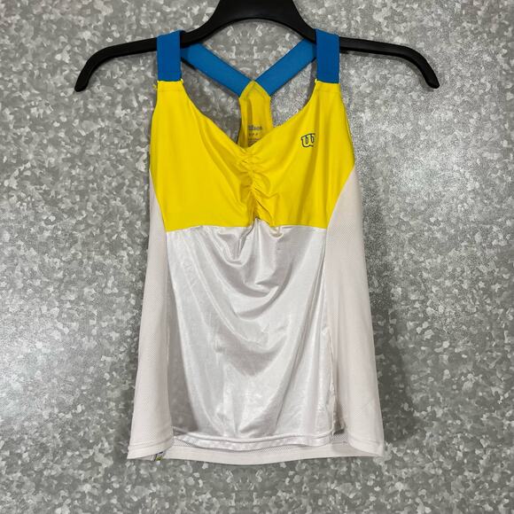Wilson Women's Tenniscore Racerback Activewear Tank Top - Size Small - Shelf Bra - Picture 1 of 10